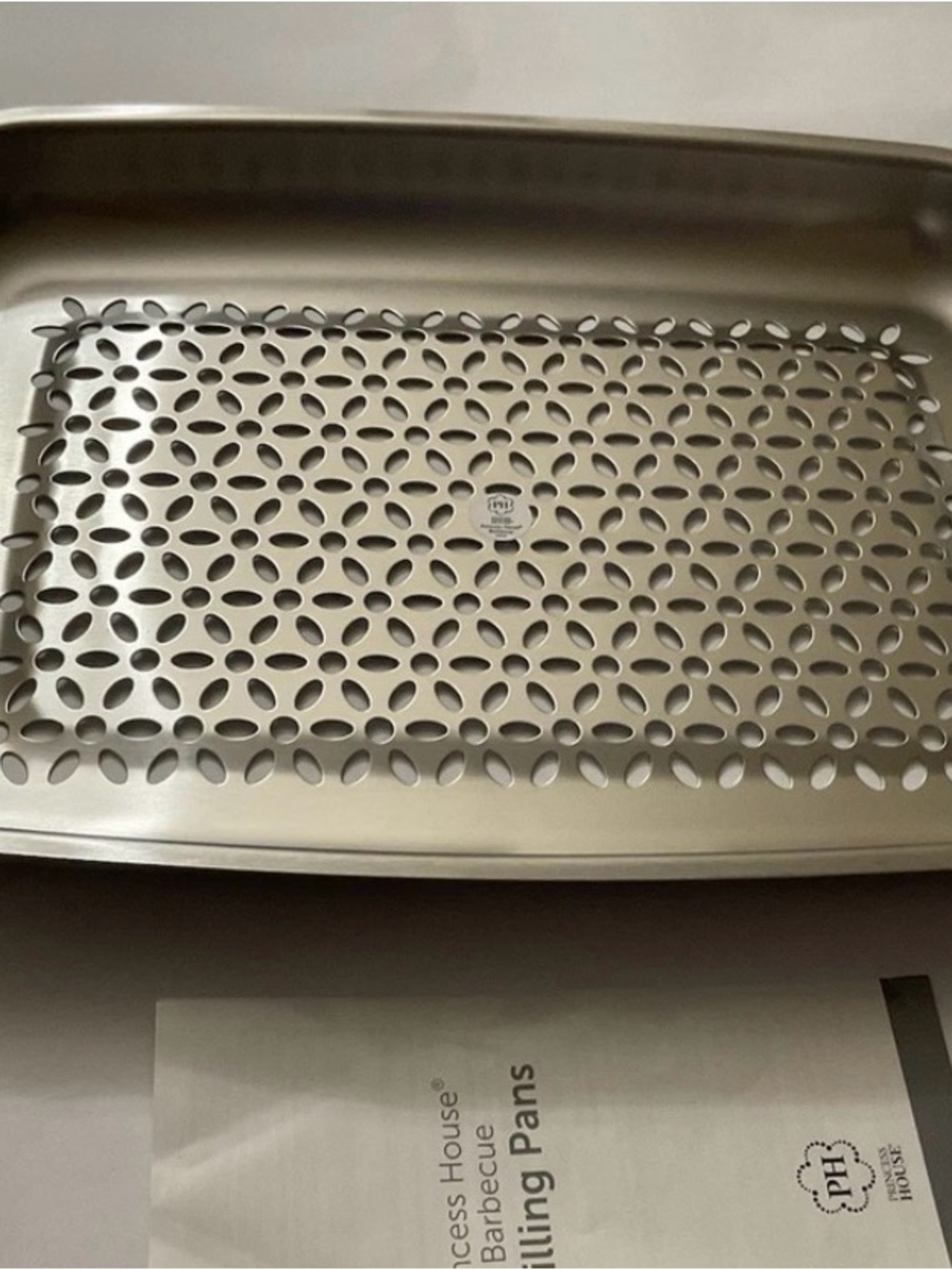 Princess House Silver Perforated Grilling Tray